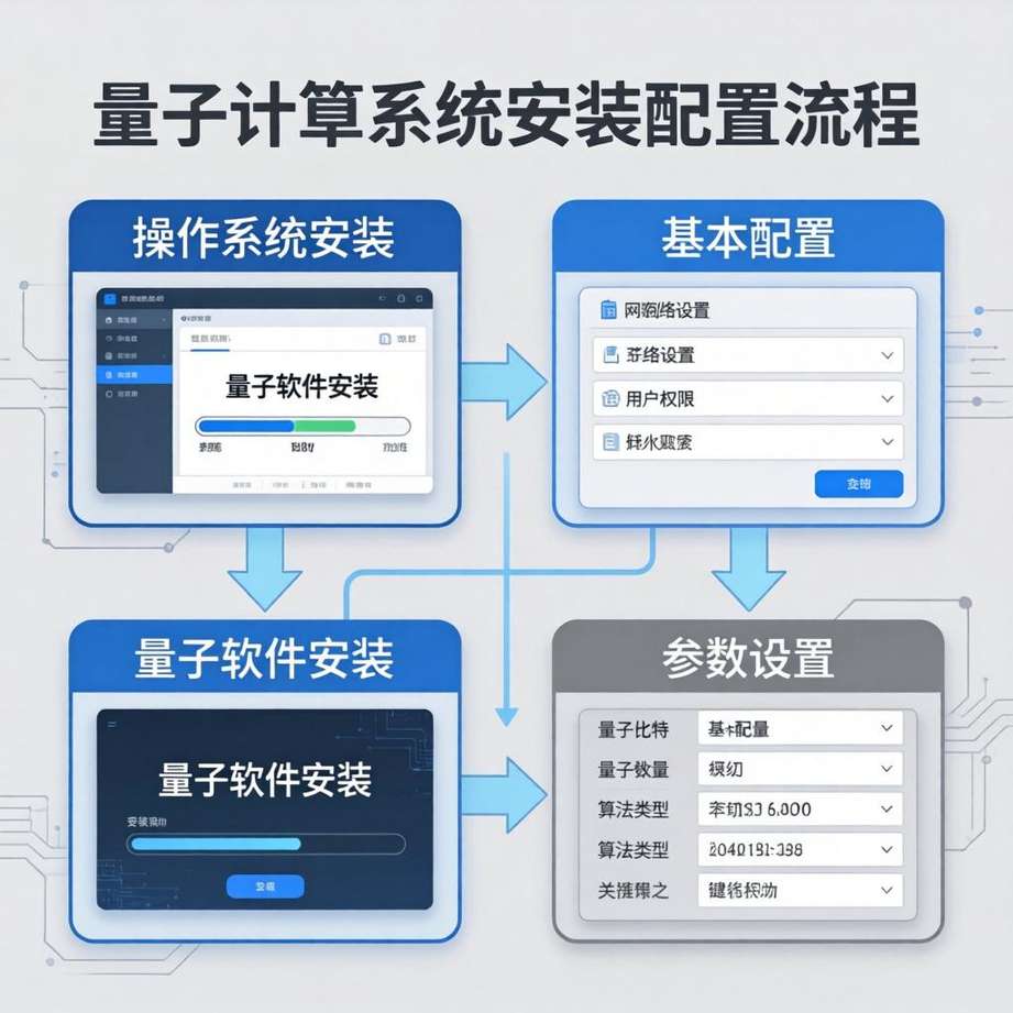 系统安装与配置是量子计算系统安装的核心步骤。首先，需要安装操作系统，并进行基本配置。然后，安装量子计算所需的软件，并进行配置。在配置过程中，需要根据实际需求进行参数设置，确保系统能够正常运行。此外，还