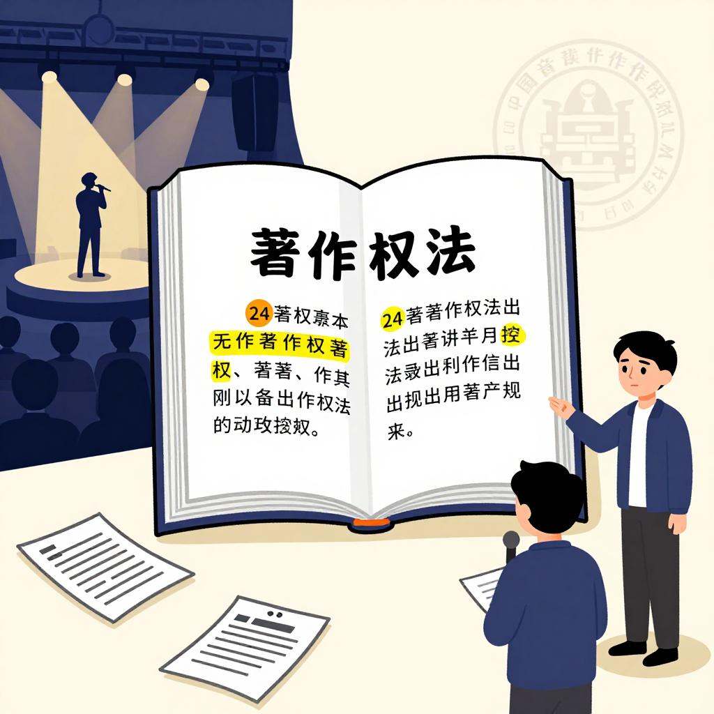 音乐著作权侵权，商业演唱会授权，表演权侵权认定，商业演出未获授权演唱的法律后果，著作权法第24条商业性演出规定，音著协未授权邮件作为侵权证据，歌手能否以公司安排为由免责，演唱会主办方与歌手连带侵权责任，故意侵犯表演权的惩罚性赔偿