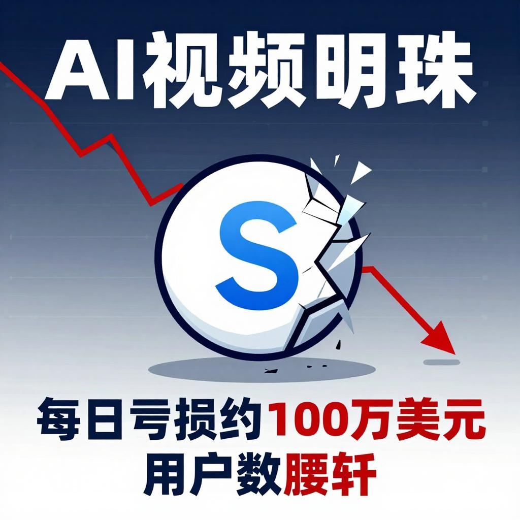 就在我们以为AI视频生成正在势不可挡地颠覆影视行业时，《华尔街日报》3月30日的深度爆料给整个赛道浇了一盆刺骨的冰水。曾经被视为“AI视频明珠”的Sora，被曝出每日亏损约100万美元，用户数腰斩，最
