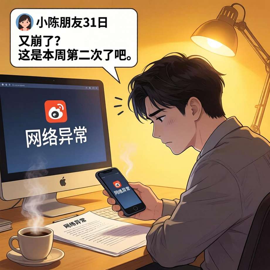 3月31日傍晚，像往常一样准备用DeepSeek处理工作文档的网友小陈发现，无论怎么刷新，网页端和手机App都只显示“网络异常”的提示。他苦笑地发了条朋友圈：“又崩了？这是本周第二次了吧。” 就在他吐