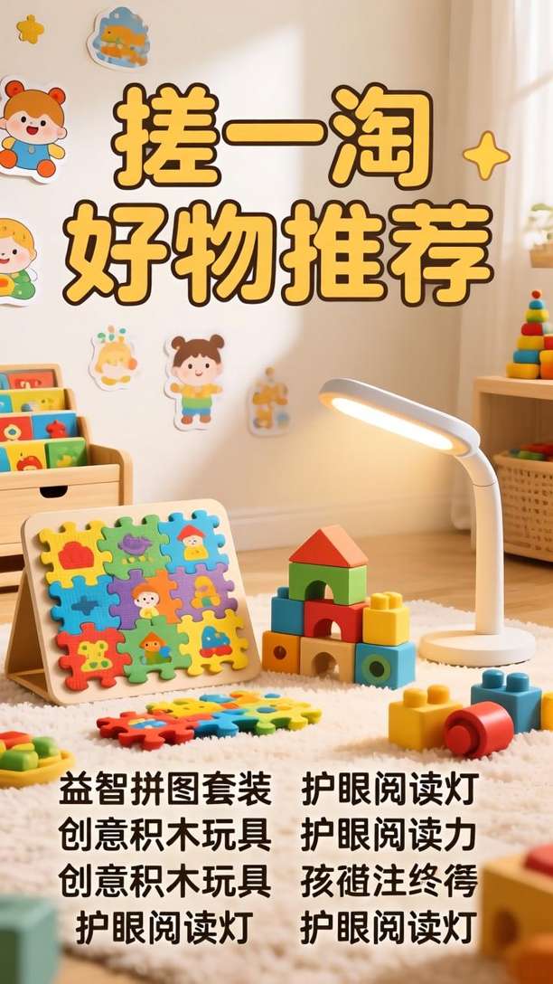 搓一淘好物推荐栏目特别挑选了以下几款有助于培养孩子专注力的产品，帮助家长在日常生活中辅助孩子成长：