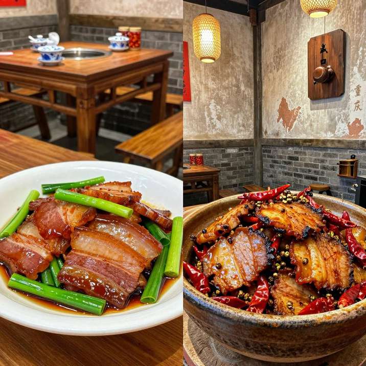 提到川菜，回锅肉是当之无愧的“头牌”。但关于它的“户籍之争”，在成都与重庆两地食客间从未停歇：成都人坚守酱香醇厚的“正统”，重庆人偏爱干香麻辣的“江湖气”。成都回锅肉和重庆回锅肉，到底谁才是正统？差别
