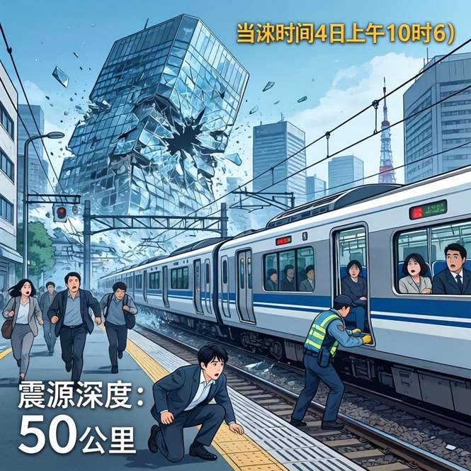 当地时间4月1日上午10时6分，日本茨城县南部发生5级地震，震源深度50公里，首都东京震感明显，建筑物出现摇晃。虽然此次地震未发布海啸预警，但东北新干线东京至新青森段一度暂停运行，再次提醒我们地震灾害