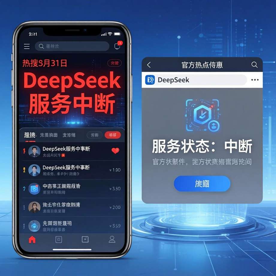 3月31日傍晚,正当许多用户准备利用AI助手梳理一天工作时,DeepSeek服务中断的消息再次冲上热搜。继3月29日晚间长达近12小时的大规模宕机后,这只“蓝鲸”在短短三天内第二次“搁浅”。官方状态页