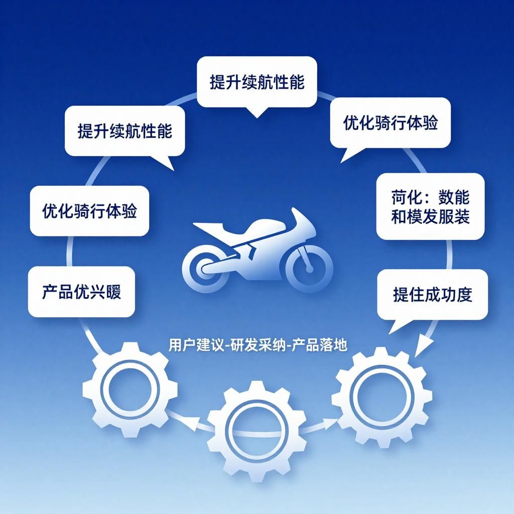 传统机车品牌的产品定义权高度集中在企业内部，用户只能被动接受。而张雪机车此次公开感谢并展示“用户建议-研发采纳-产品落地”的完整闭环，实质上是将产品定义权部分让渡给核心用户群体。这种策略在科技行业的成